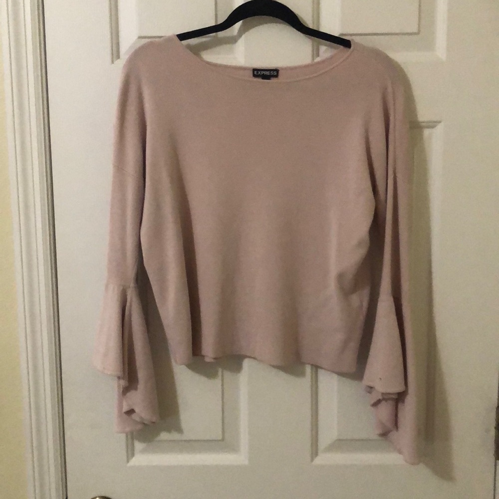 Express Bell Sleeve Sweater | Light Pink | Size XS